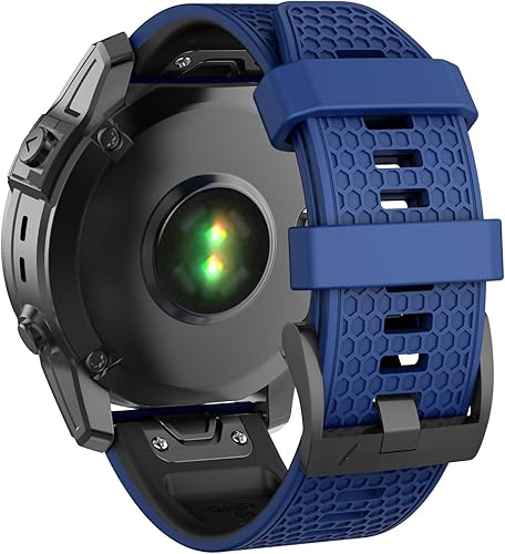 MYSNBKN Correa compatible con Garmin Fenix 7X, correa de reloj de silicona suave de 1.024 in de repuesto para Fenix 5XFenix 6XFenix 5X PlusFenix 6X