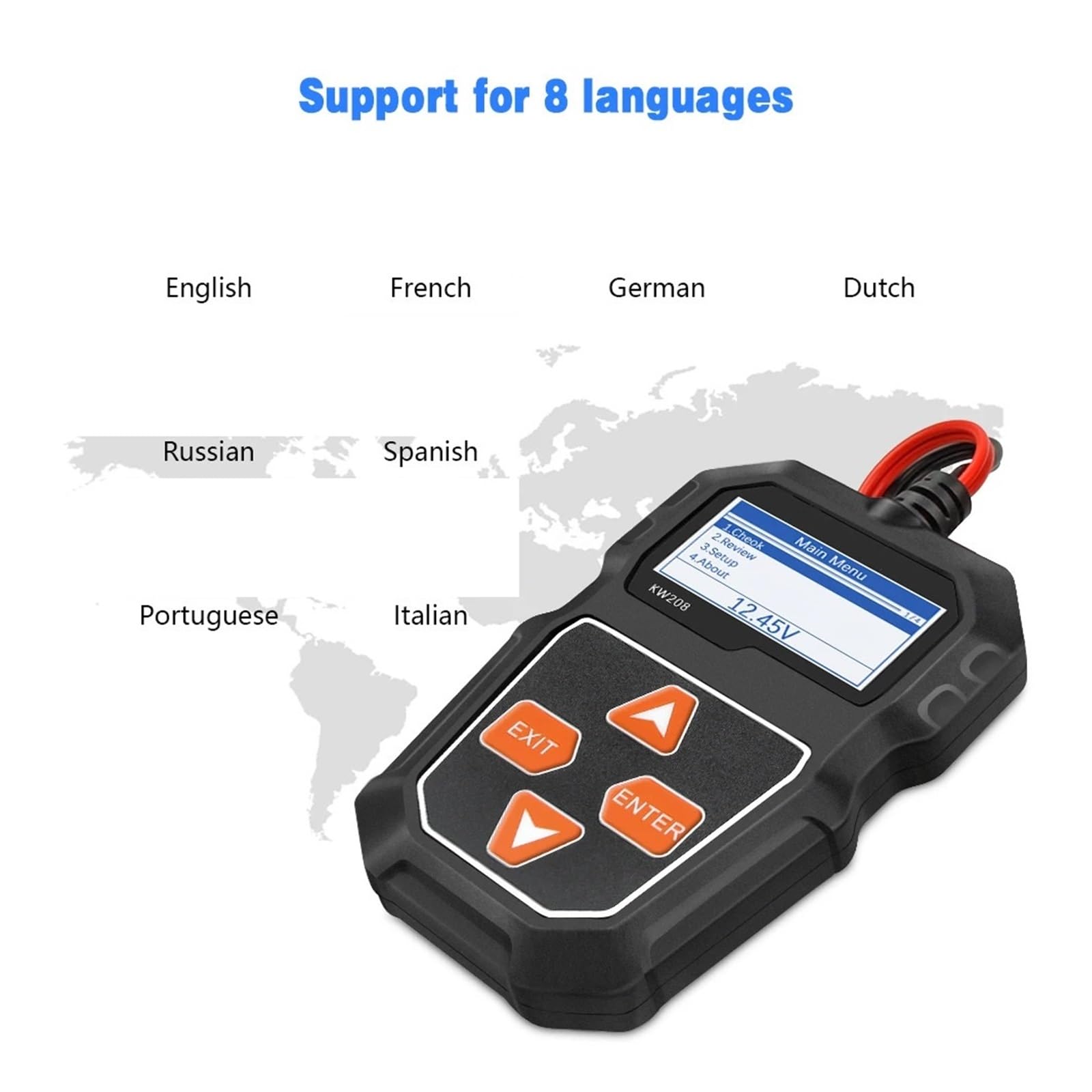 Tester AkumulatoróW Tester Akumulatora Samochodowego 12 V 2000CCA 12 V Narzędzia Akumulatorowe Automatyczne Szybkie Uruchamianie Rozruchu Narzędzie Diagnostyczne Do Ładowania Przegląd Danych