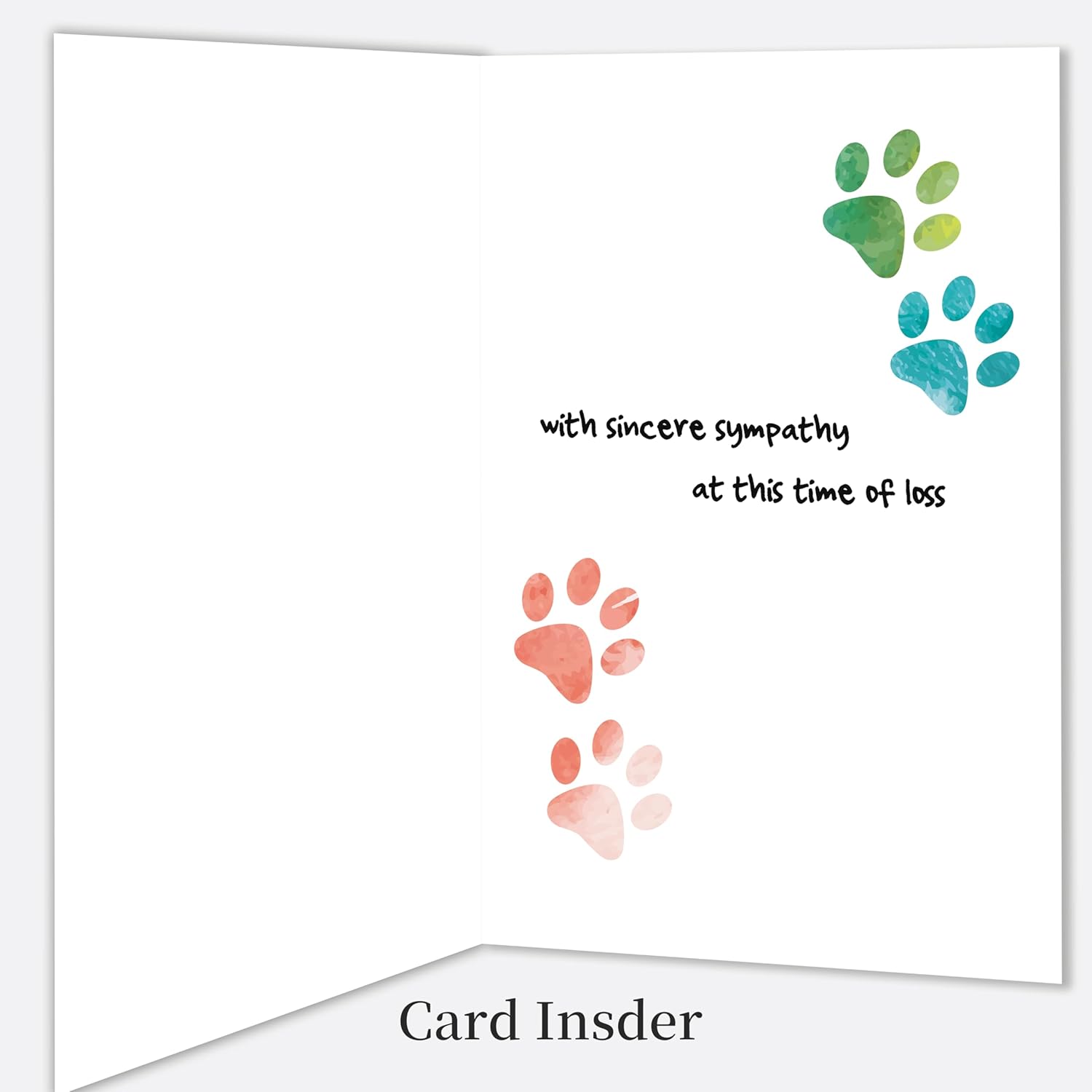 IDU Pet Sympathy Card for Dog Cat,Loss of Dog Cat Sympathy Gift,Pets Memorial Gifts,Pet Loss Sympathy Gift,Pets Bereavement Gifts with Heartfelt Healing Message Design - Image 4
