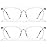 Cyxus 2 Pack Clear Blue Light Glasses for Women Men Reduce Eye Strain UV Blocking for Computer Screen 402B026