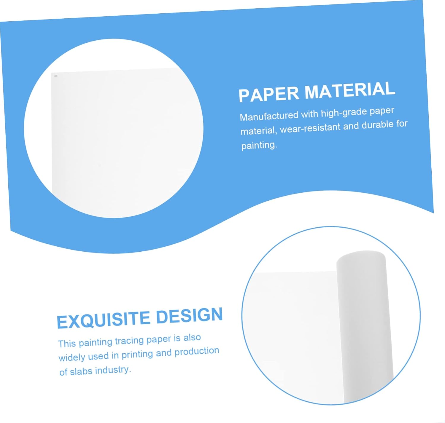 LIFKOME 1Roll Practical Tracing Paper Wide Long Semi Transparent Drawing Supply for Artists Sketching Calligraphy Sewing Patterns and Craft Projects