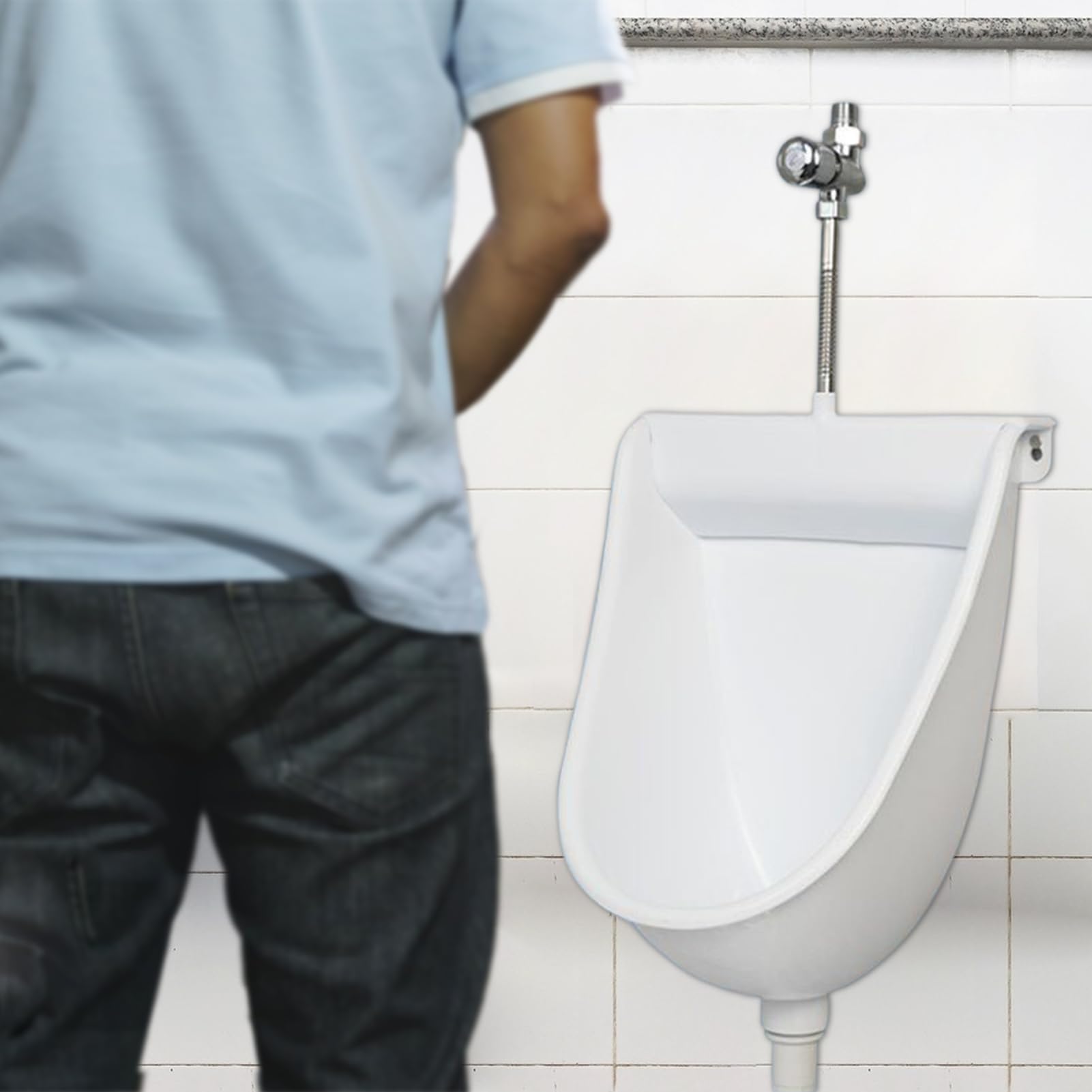 WC da parete per uomo, con scarico, per esterni, casa, camera da , camper, appartamento, papà, fidanzato, nonno