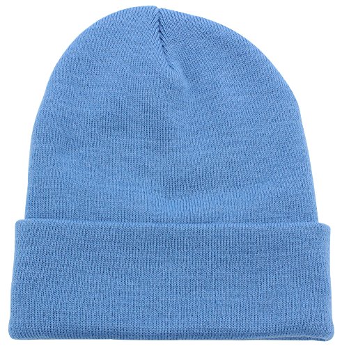 Image of Top Level Beanie Men Women - Unisex Cuffed Plain Skull Knit Hat Cap