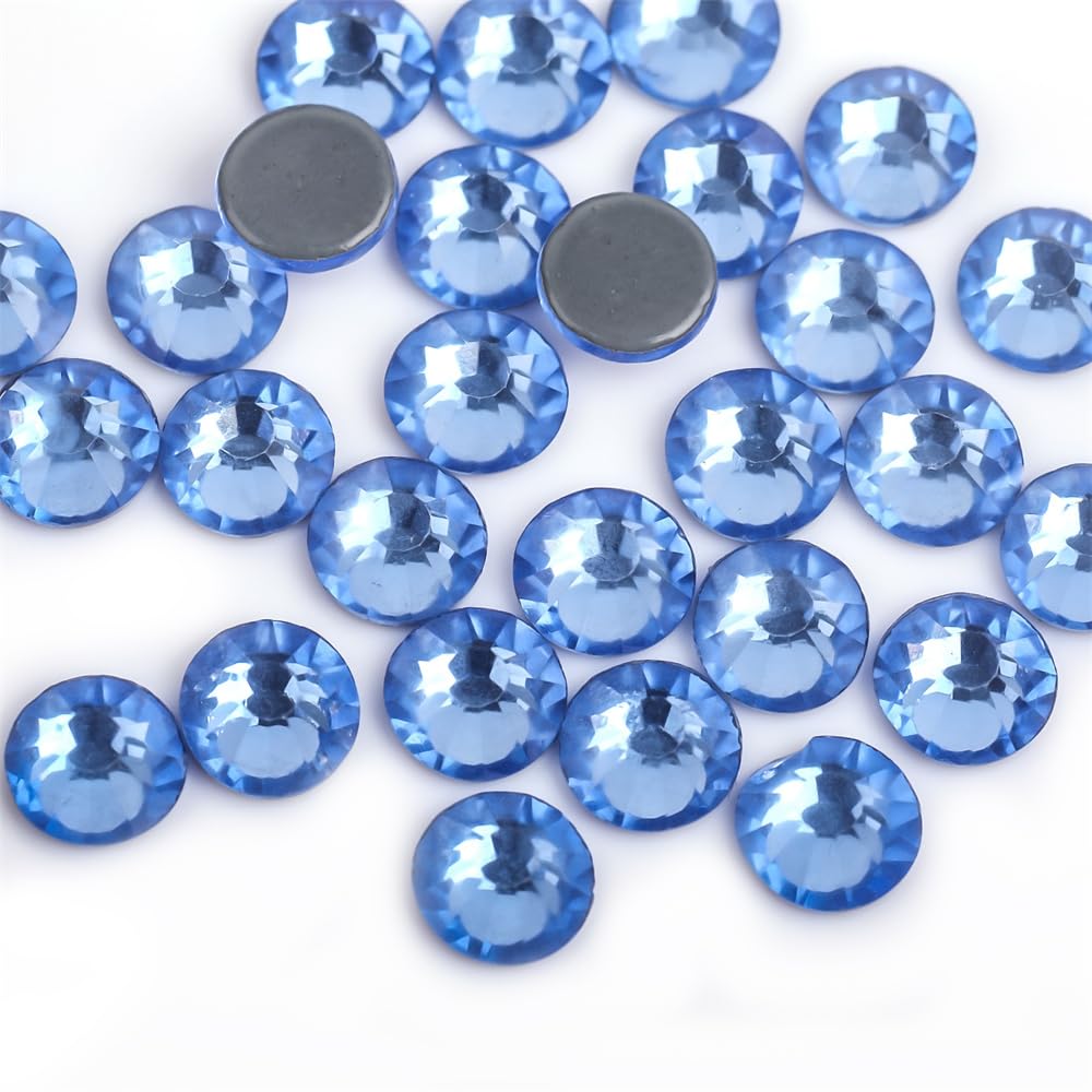 Diamantes Crystal Hotfix Rhinestones, Kryształki do żelazka Hot Fix, wielokolorowe, różne rozmiary, 1000 szt.(Beige,SS20-1440pcs)