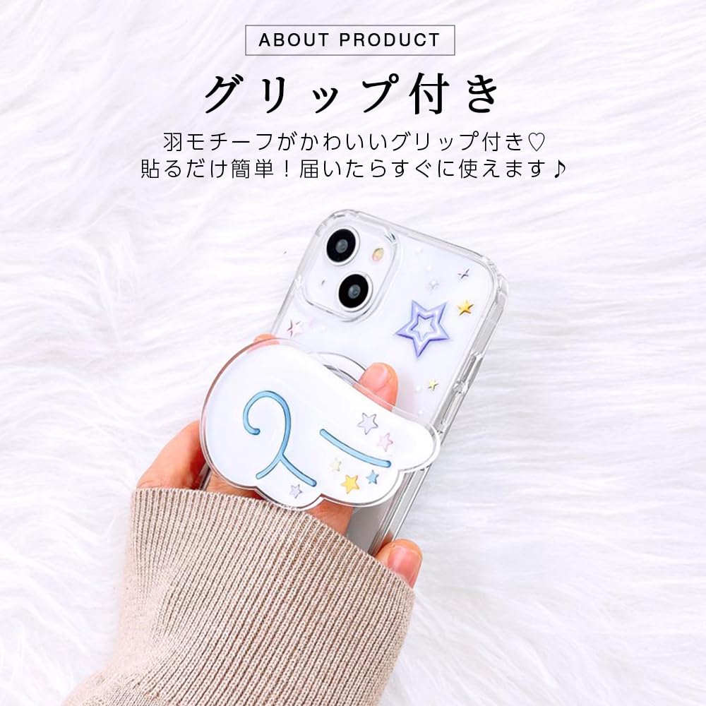 Amazon.co.jp: ONLYOU iphone14promax用 ケース かわいい 韓国 天使の