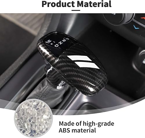 Miniatura 7 de JWWY Pomos de palanca de cambios para palanca de cambios para Dodge Challenger Charger 2018-2024, accesorios interiores Durango, fibra de carbono