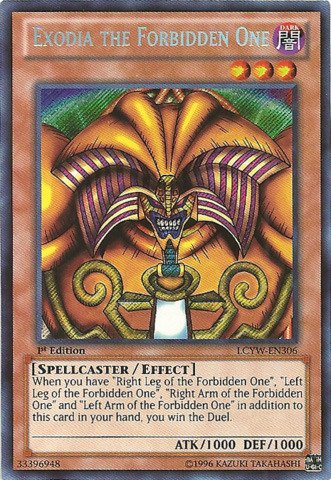YU-GI-OH! - Exodia The Forbidden One (LCYW-EN306) - Legendary Collection 3: Yugi's World - 1st Edition - Secret Rare