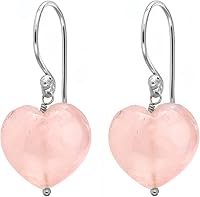 Vista 87 de Gempires Natural Heart Crystals Earring, Heart Gemstone, Energy Healing Crystals, Birthday, Gift for Her, Gemstone Jewelry Yaxaite