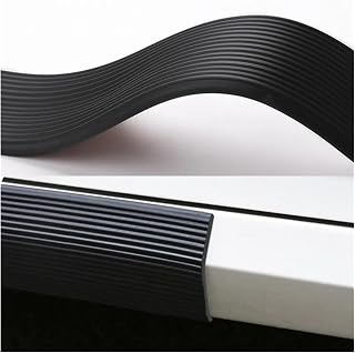 Faldones Laterales Faldón Lateral Protector Borde Puerta Lateral Coche Tira Suave Pegatina para Coche 75 Cm A 60 Cm Alargador Antiarañazos Decorativo Color Negro(1PCS White)