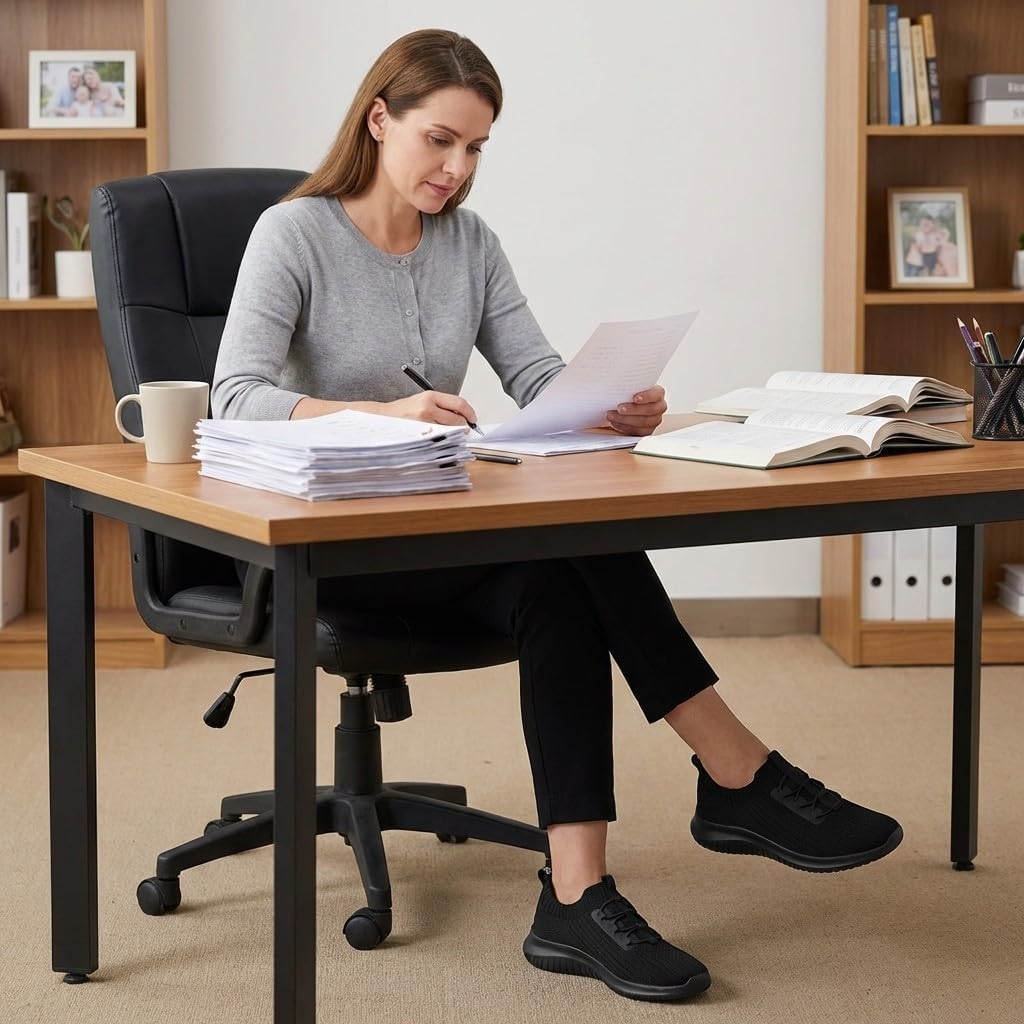 TIOSEBON Women's Slip On Walking Shoes Lightweight Casual Running Sneakers - Image 4