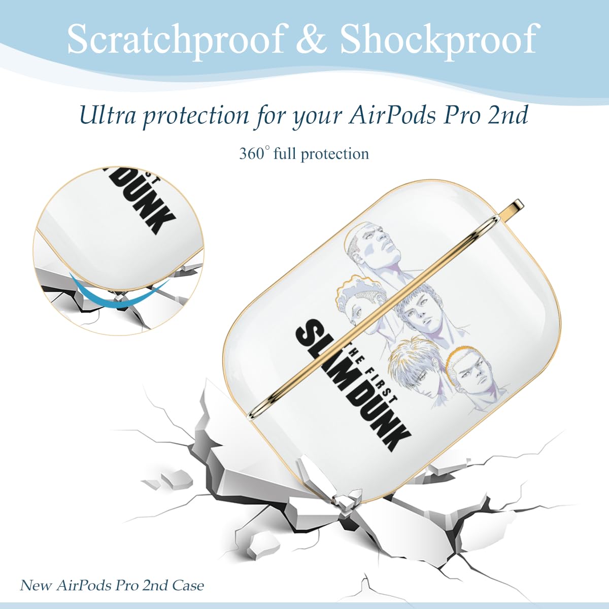 Amazon | スラムダンク AirPods Pro 2ケース かわいい キャラクター