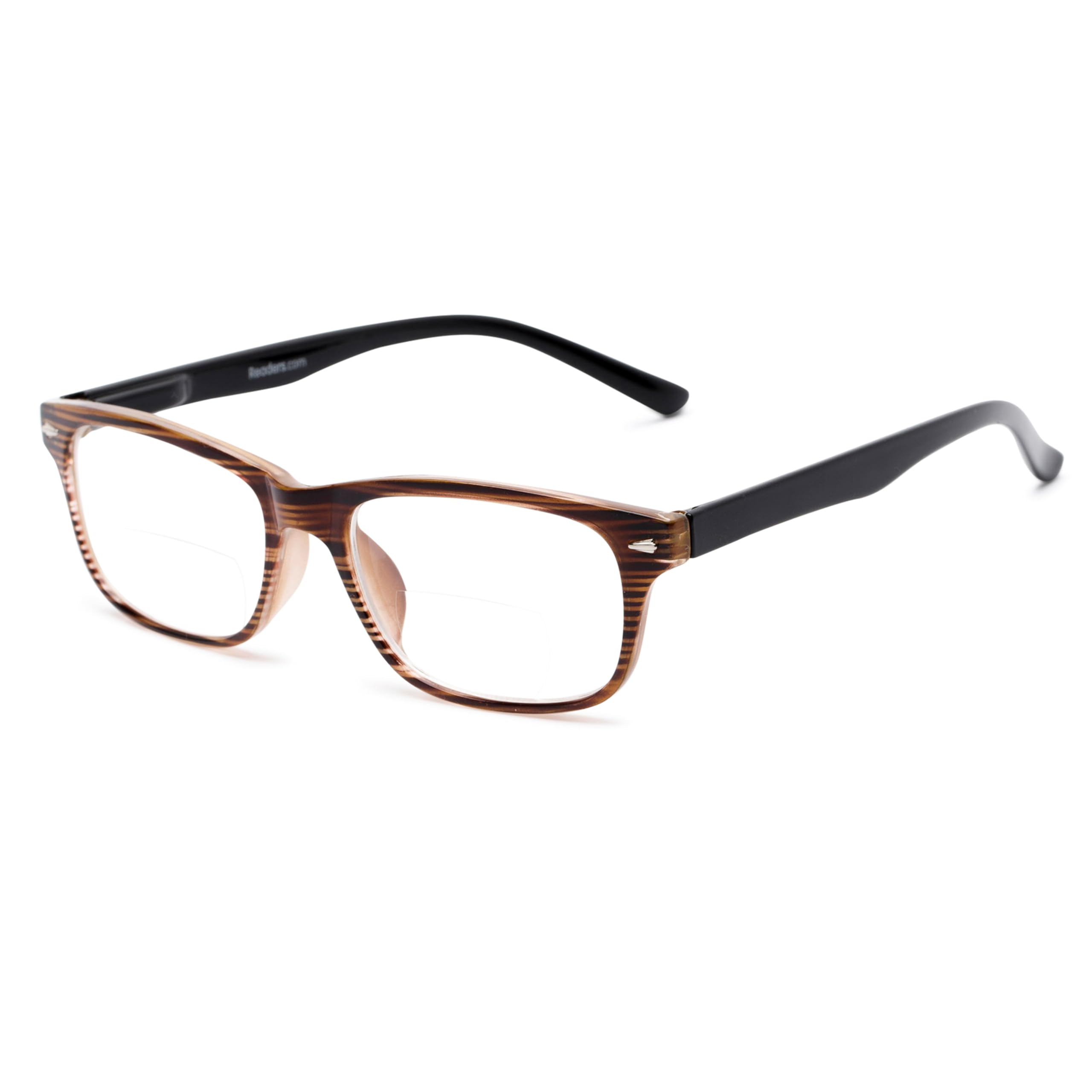 Readers.com Reading Glasses: The Williamsburg Bifocal square Style for Men and Women