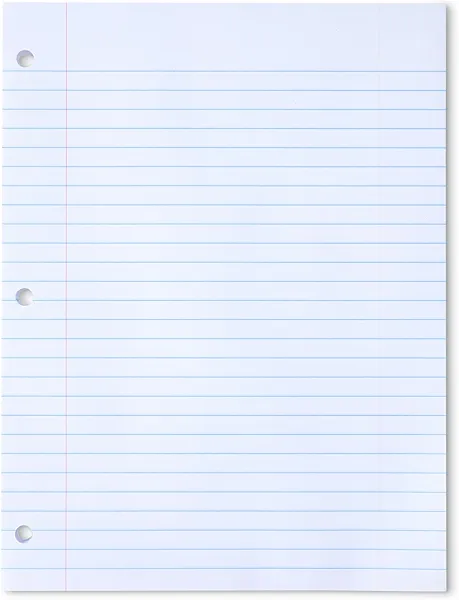 Amazon Basics Loose Leaf Paper, Wide Ruled, 150 Sheets, 10.5" x 8", 1 pack, White