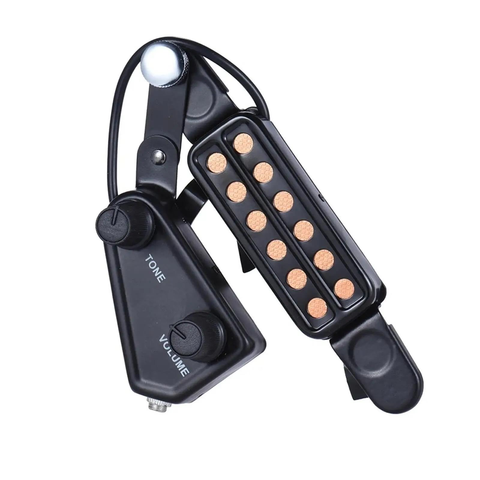 Pickup Per Chitarra Acustica Pickup Per Chitarra Acustica Trasduttore Magnetico A 12 Fori Per Un Suono Migliorato Manopole Di Volume E Tono Regolabili