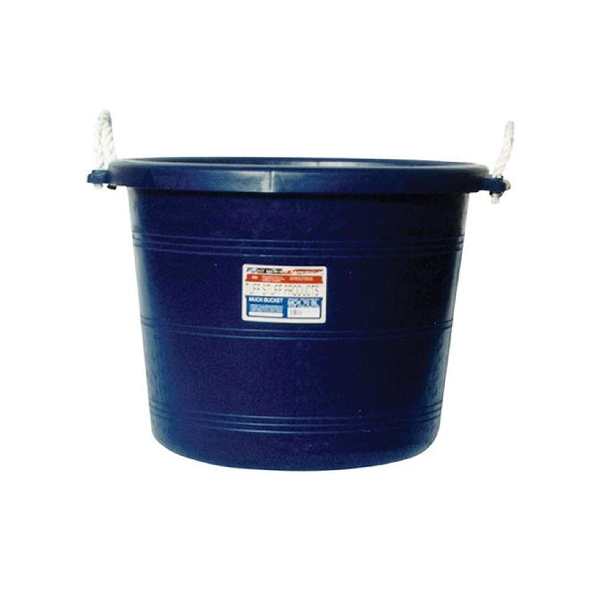 Tuff StuffProducts MCK70BL 70 Quart Weather Resistant Plastic Muck Bucket, Blue