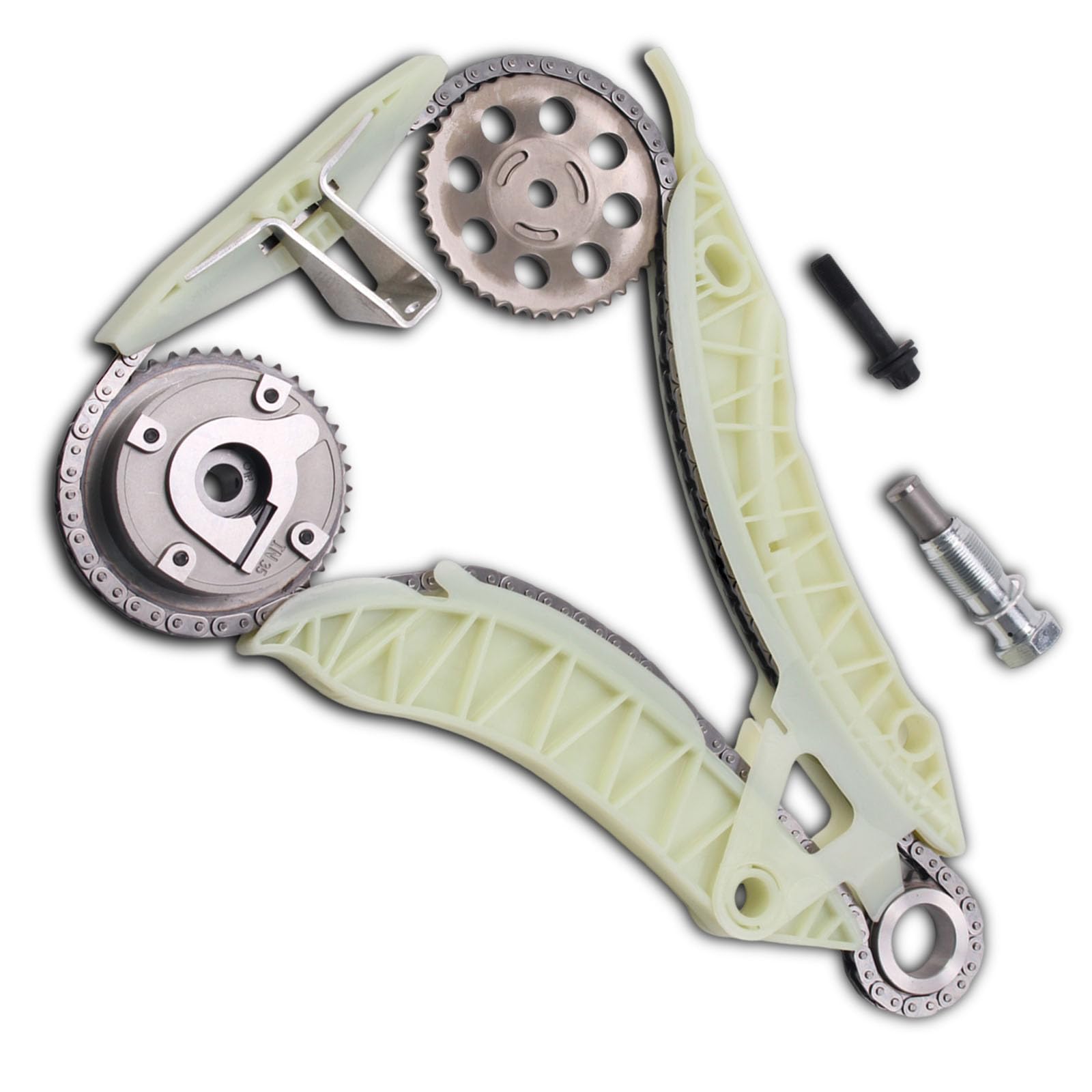 AUCERAMIC N14B16 Engine Timing Chain Kit Fit for 2007-2012 Mini Cooper S R55 R56 R57 R58 R59 1.6L Turbo Replace# 11317516088, 11317534833, 11314609482