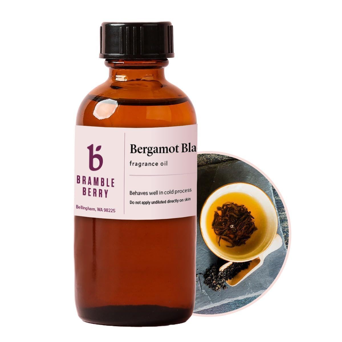 Bramble Berry Bergamot Black Tea Fragrance Oil | Bergamot Black Tea Scent for Soap Making, Candle Making, Lotion &amp; Bath Bombs | Skin Safe, Vegan, Paraben &amp; Phthalate Free, DIY Craft Essential