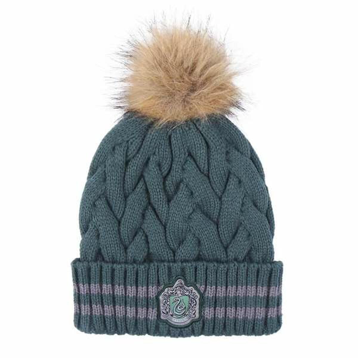 Harry Potter Pom-Pom Slytherin Knitted Hat Green