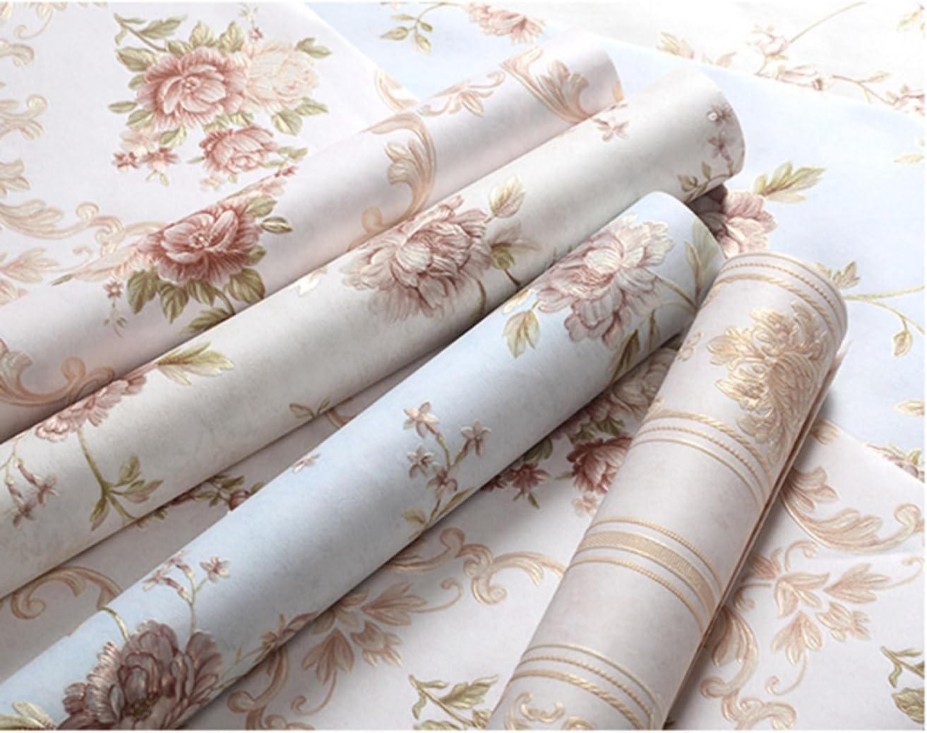 VALER 壁紙 シール はがせる 壁紙 リメイク シート 花柄 キッチン リフォーム 53cm*3m ウォール ステッカー カッテ