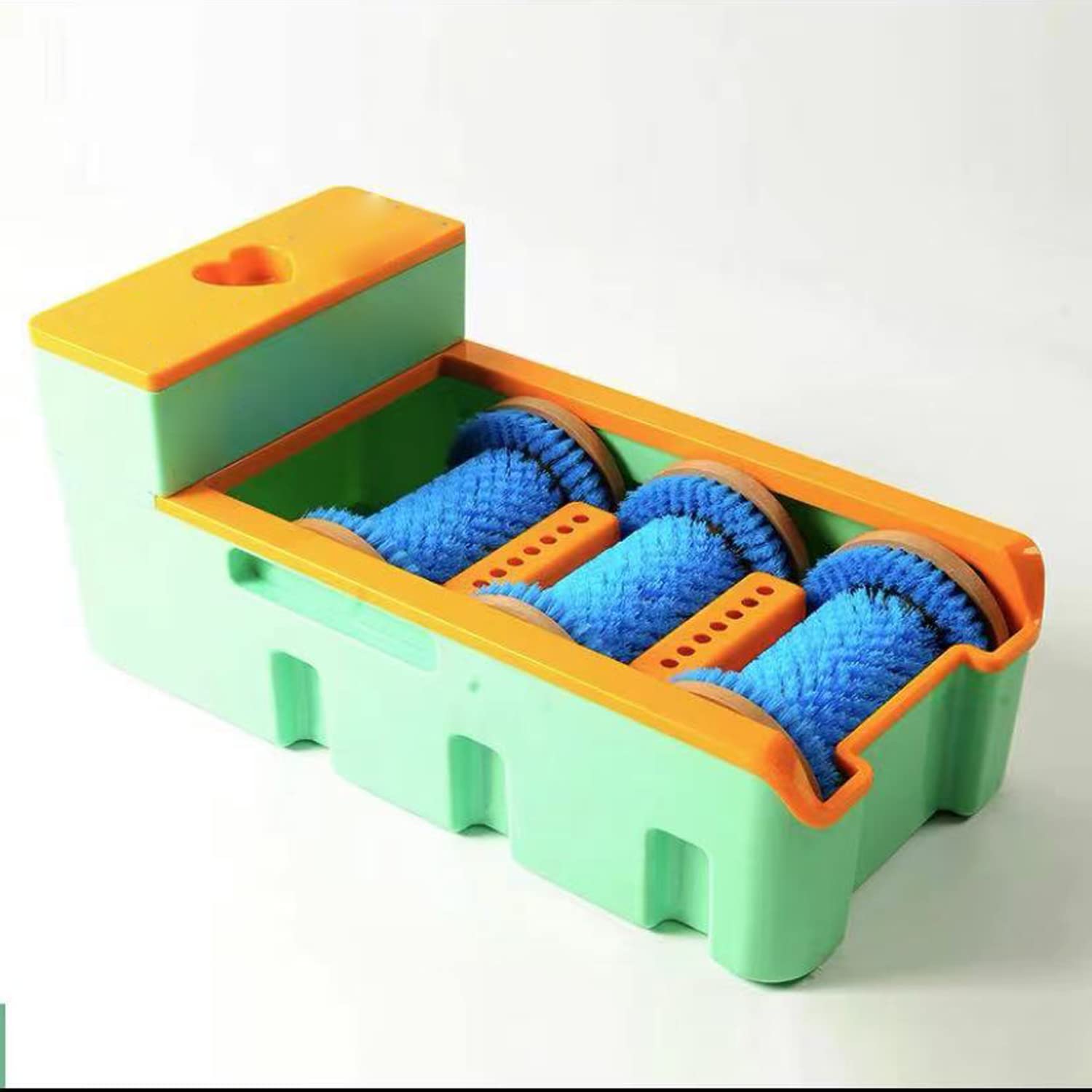 Brosse de nettoyage pour semelle de chaussures avec fibres haute densité sans poussière