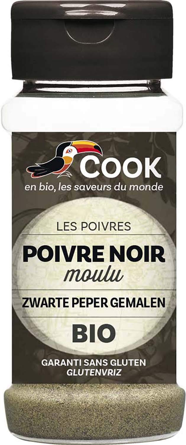 Cook Poivre Noir Moulu BIO 45 g 1 Unité