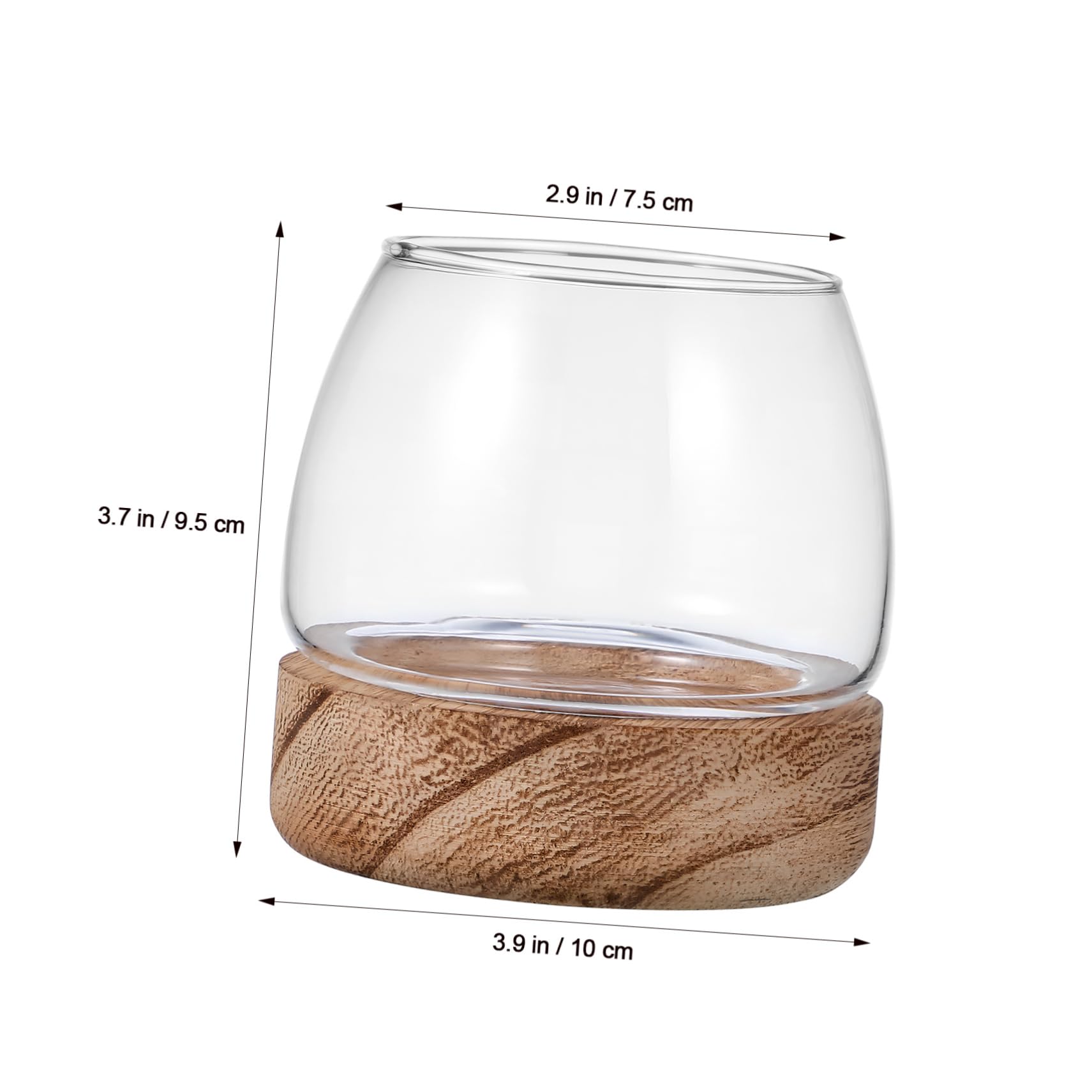 Happyyami 3kawałki Szklana Miska Akwarystyczna Do Ryb Uniwersalne Terrarium i Wazon Rośliny Elegancki Element Dekoracyjny Do Domu Wytrzymałe Szkło Stół i Biurko