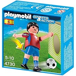 Maletin Futbol Playmobil Drim Playmobil Fútbol - Fútbol: Jugador España, Juguete Educativo, Multicolor, 10 x 3,5 x 10 cm, (4730)