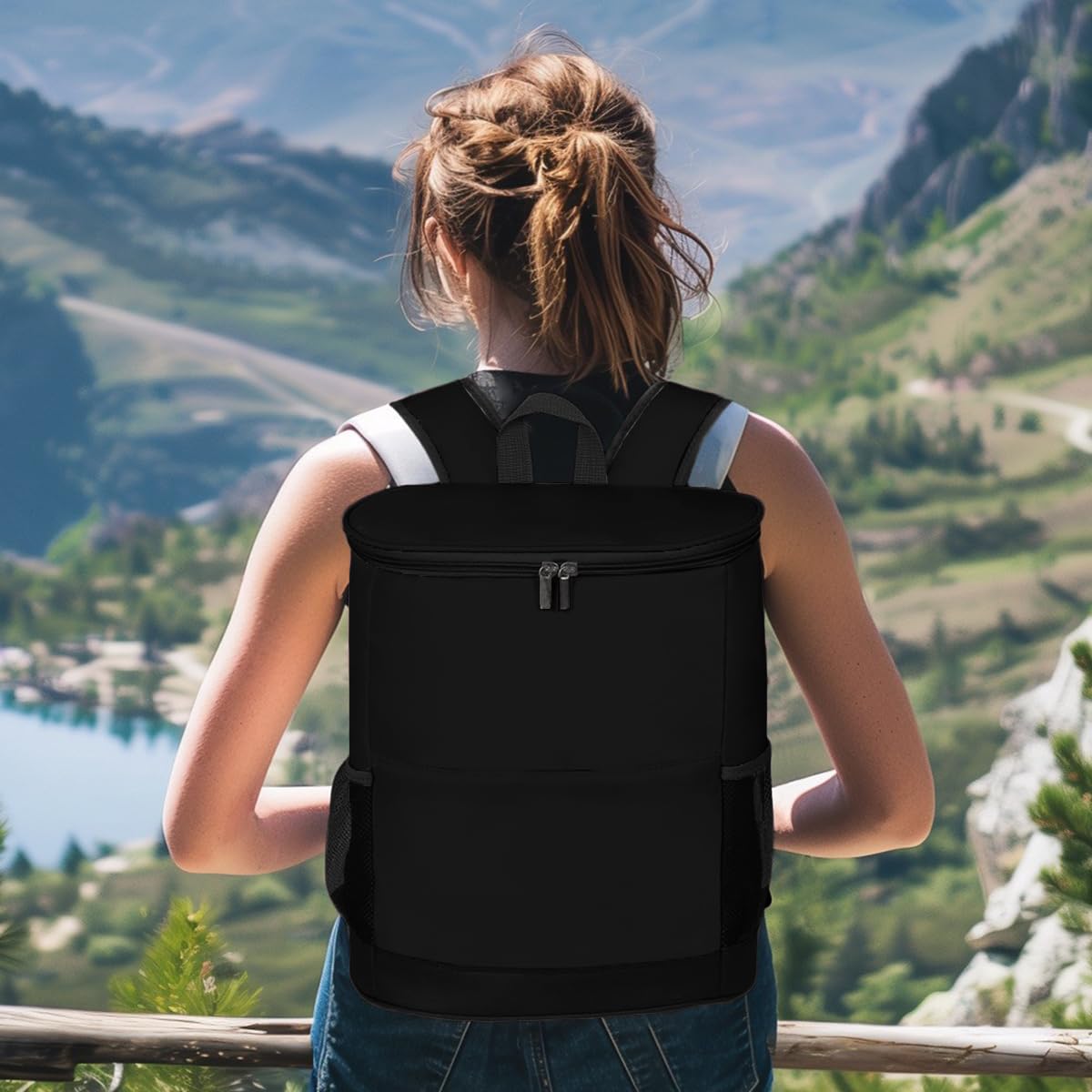 15L Zaino Termico Frigo Borsa Frigo Isoterma Borsa Termica Porta Pranzo Zaino da Picnic