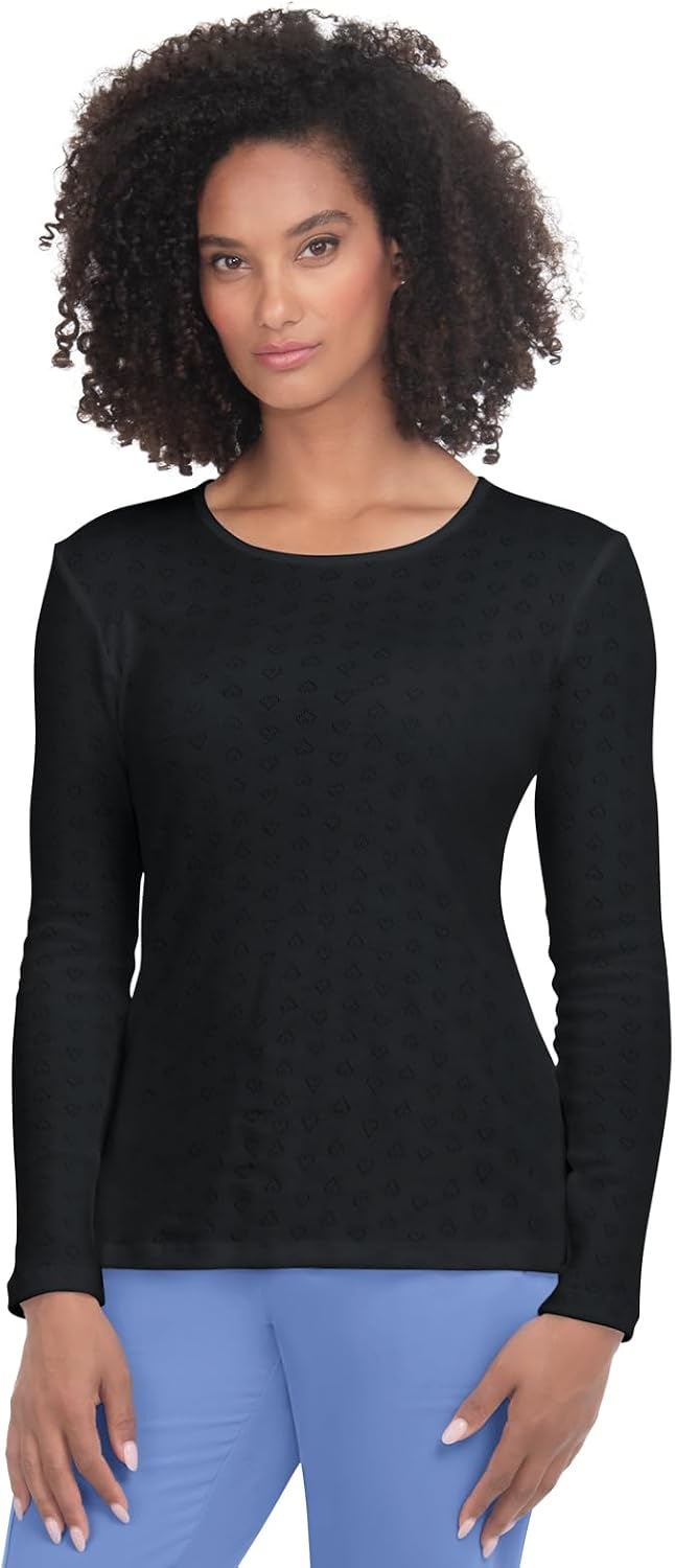 KOI Scrubs Essentials Rohan Women's 100% Cotton Long-Sleeve Tee