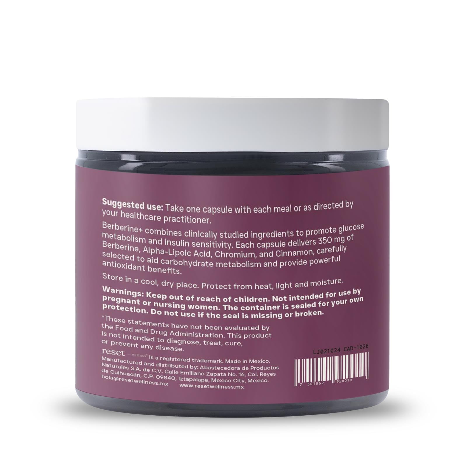 Berberine+ | Berberine, Alpha Lipoic Acid, Chromium & Cinnamon | 90 Capsules — Amazon image 8