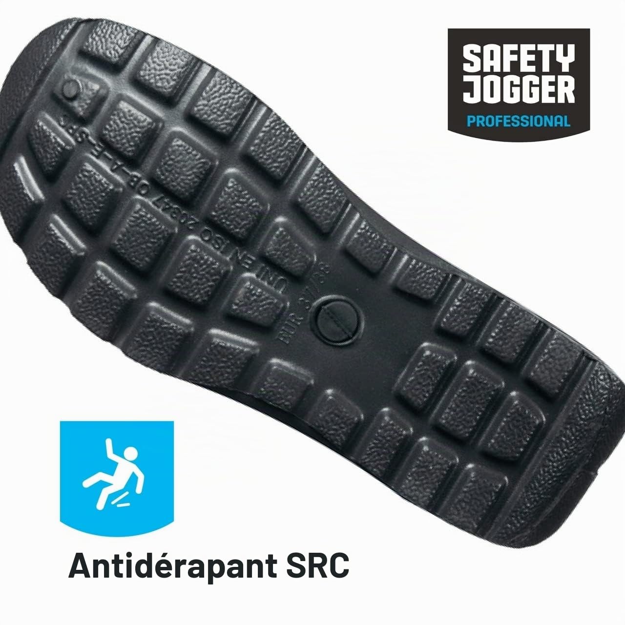 Oxypas Safety Jogger Sabot Léger Hommes et Femmes 39/40 EU - OXYVA - Sabots Antidérapants, Antibactériens, Antistatiques et Antifongiques, Chaussures de Sécurité, Noir