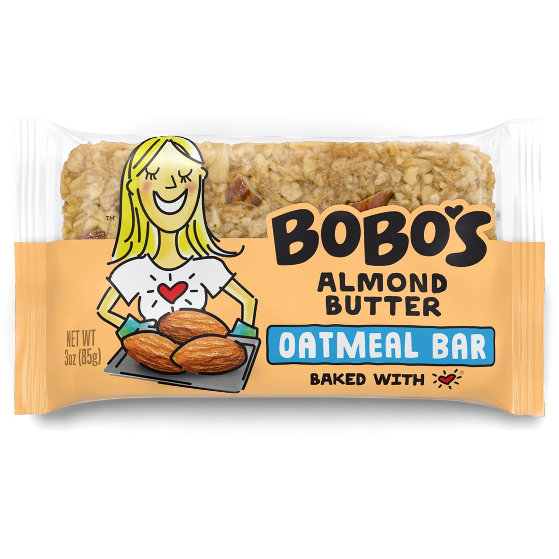 Bobo'S Oat Bars - All Natural Box Almond 12