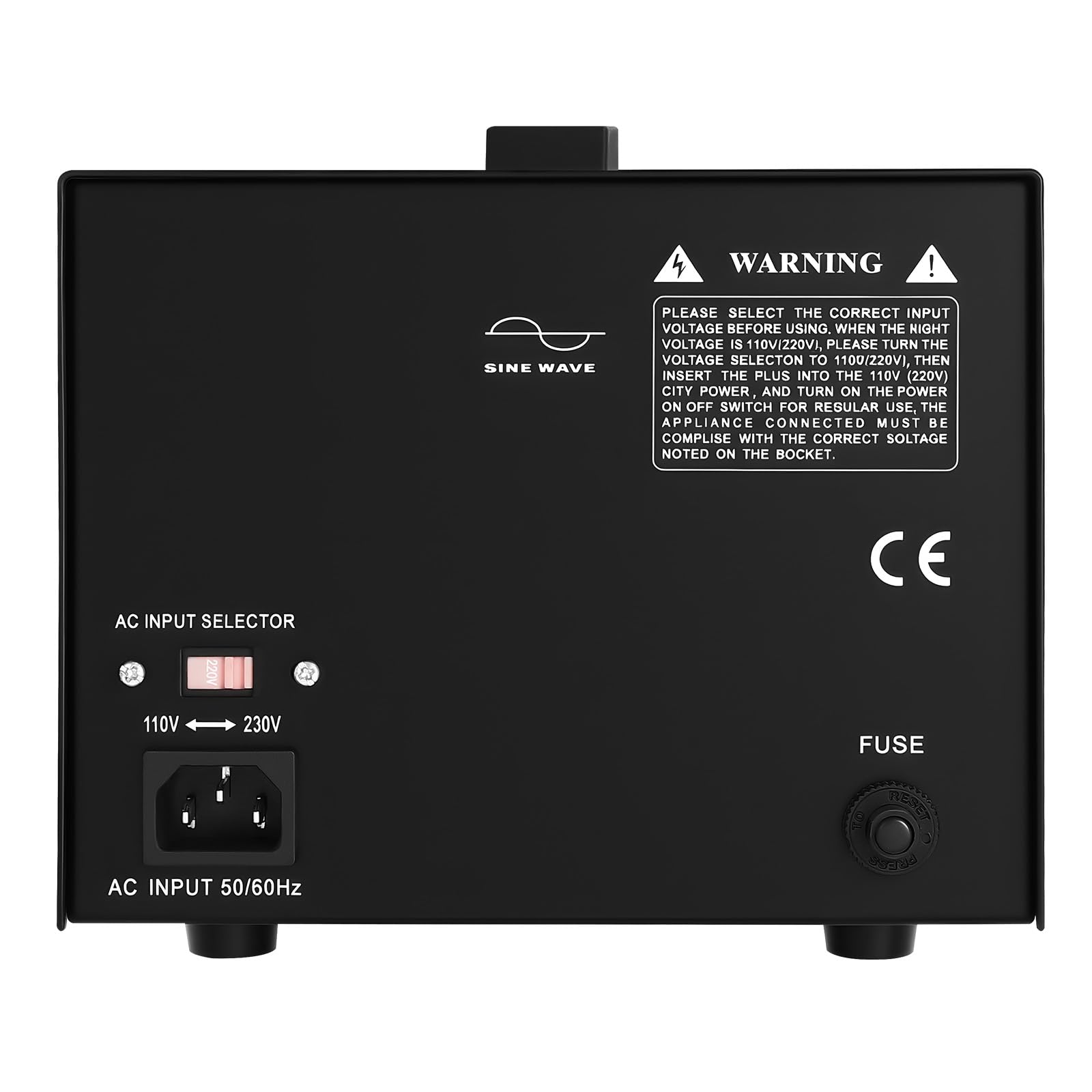 Trasformatore di tensione, 110 V, 220 V, adattatore da viaggio per tutti i dispositivi elettronici ed elettrici (1000 W)