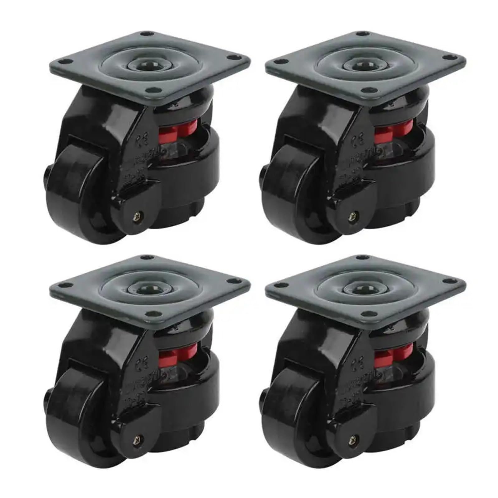 MXXDMOPD 4 Pieces GD-60F Leveling casters Heavy Duty Industrial Roller for Vending Machines Equipment