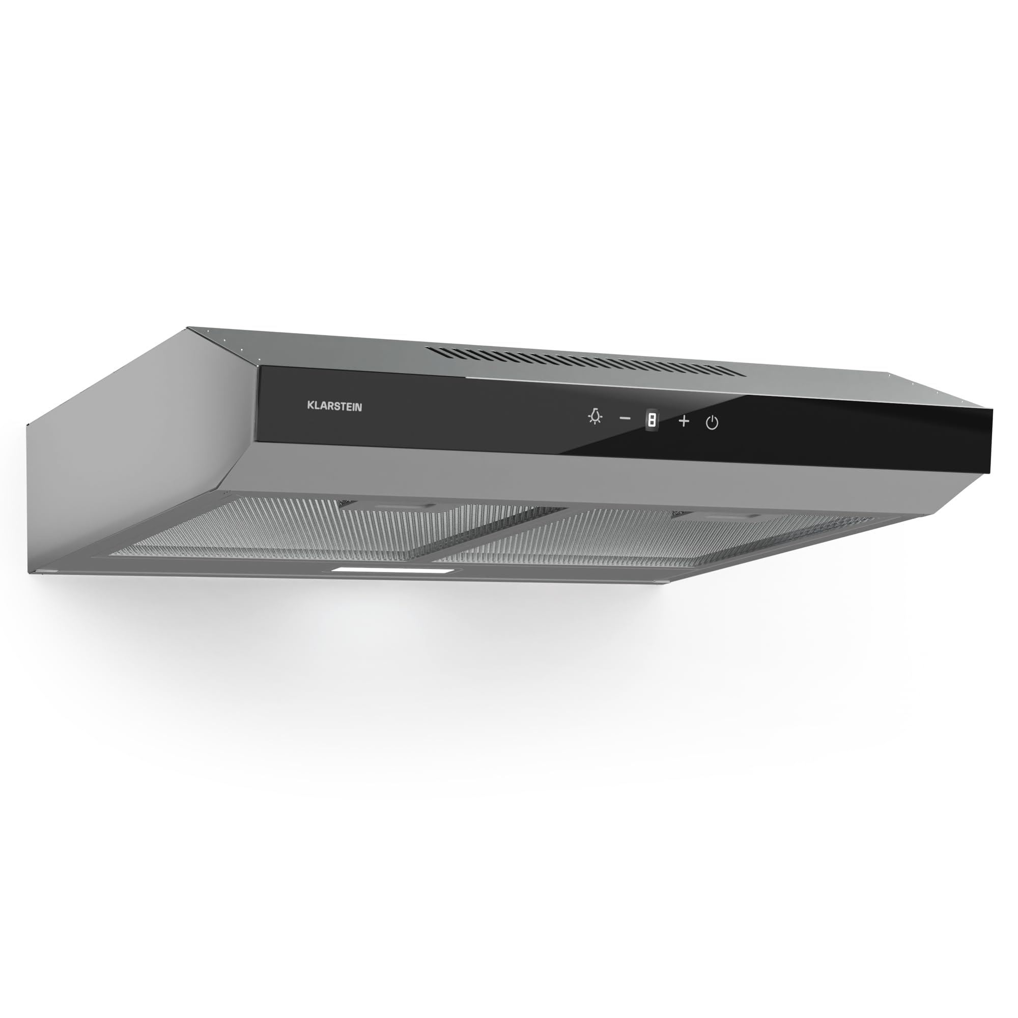 Klarstein Contempo Neo Unterbau-Abzugshaube 60 cm 175 m³/h LED Edelstahl Acryl