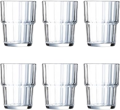 Arcoroc Norway Box of 6 Low Glasses Glass 16cl Soda Suitable Microwave Suitable Refrigerator Recyclable