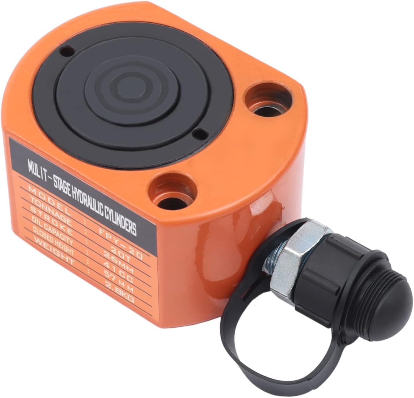 20T Hydraulic Cylinder Jack, 1.02” Stroke Hydraulic Ram