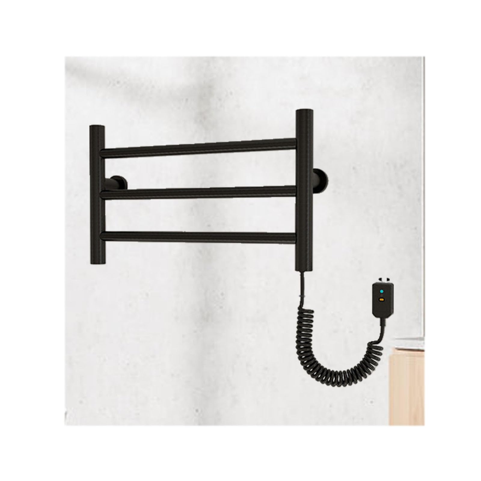 Chauffe-serviettes mural noir pour une expérience spa relaxante à la maison