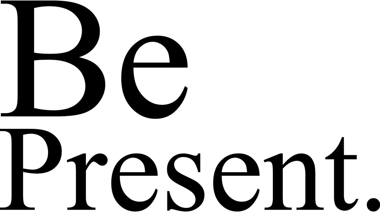 My Vinyl Story Be Present Wall Sticker Inspirational Wall Decal Motivational Office Decor Quote Inspired Motivated Wall Art Vinyl Wall Decal School Classroom Words and Saying 22x11 in