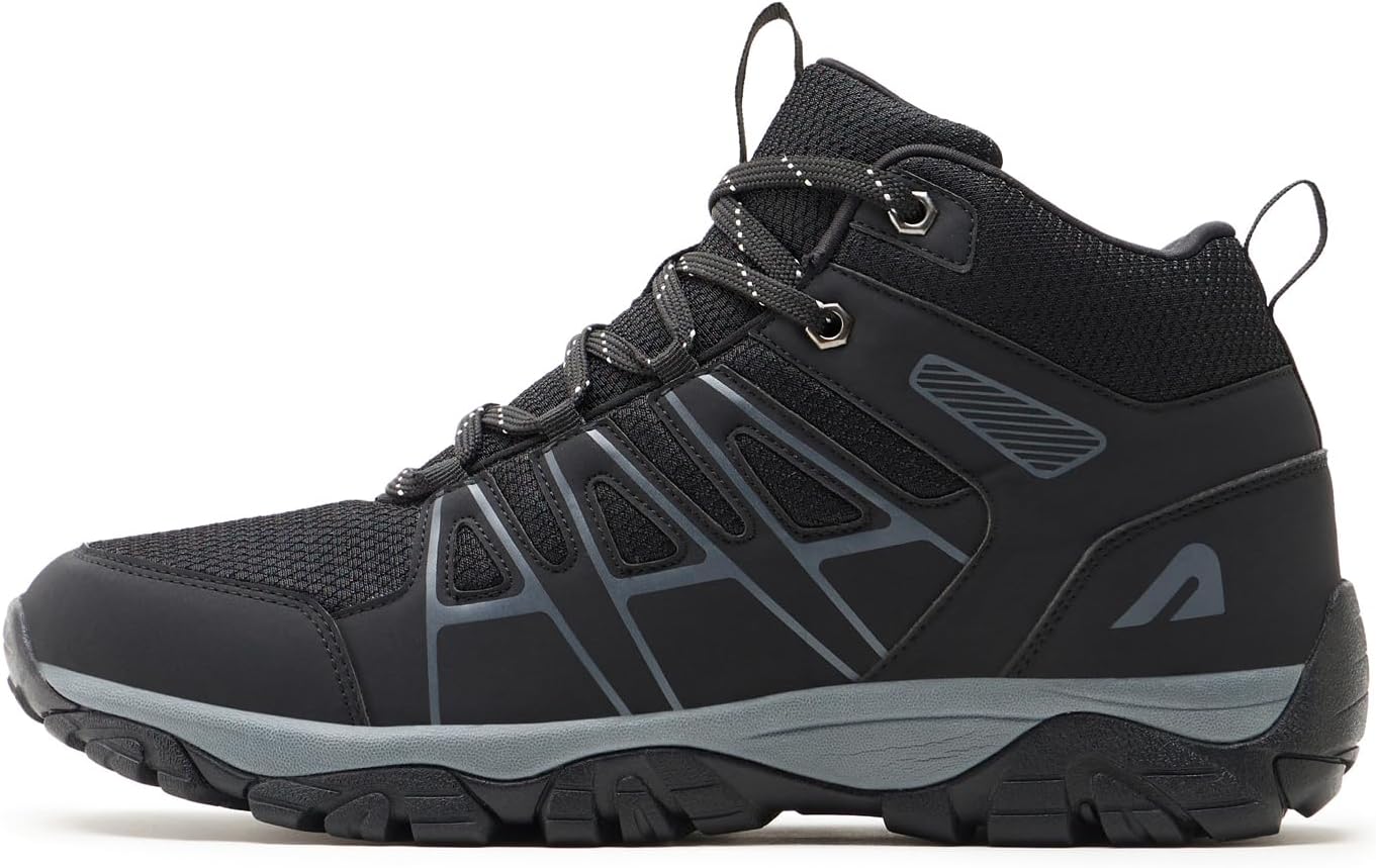 - Trekking Shoes for Man Outdoor high Neck ShoAnti Skid Trekking Boots Water Repellent, Outlander Black
