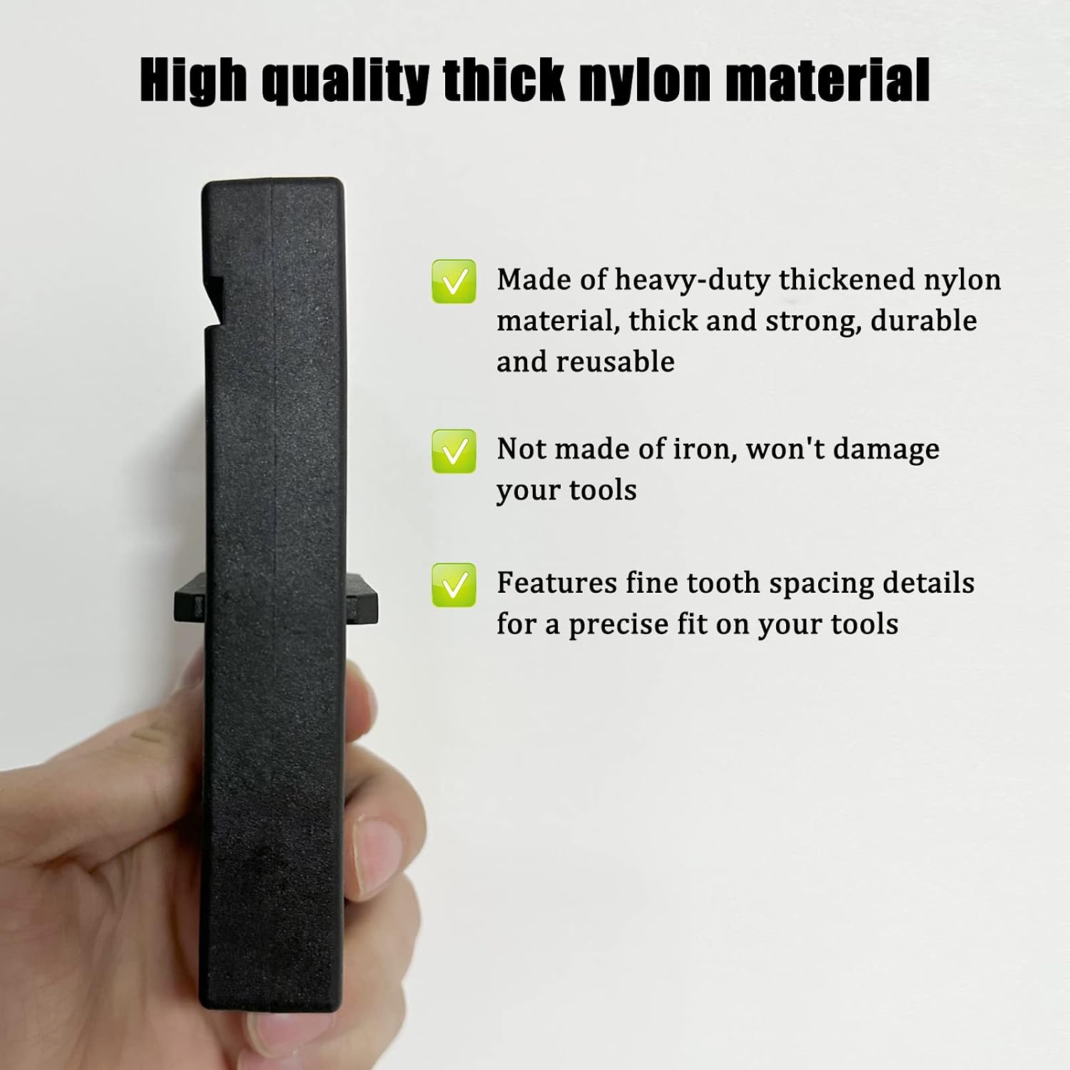 Nylon Reinforced Plastic Block, Black Desk Organizer Magazine Block for Holding Upper and Lower Multifunction Automotive Replacement Tools