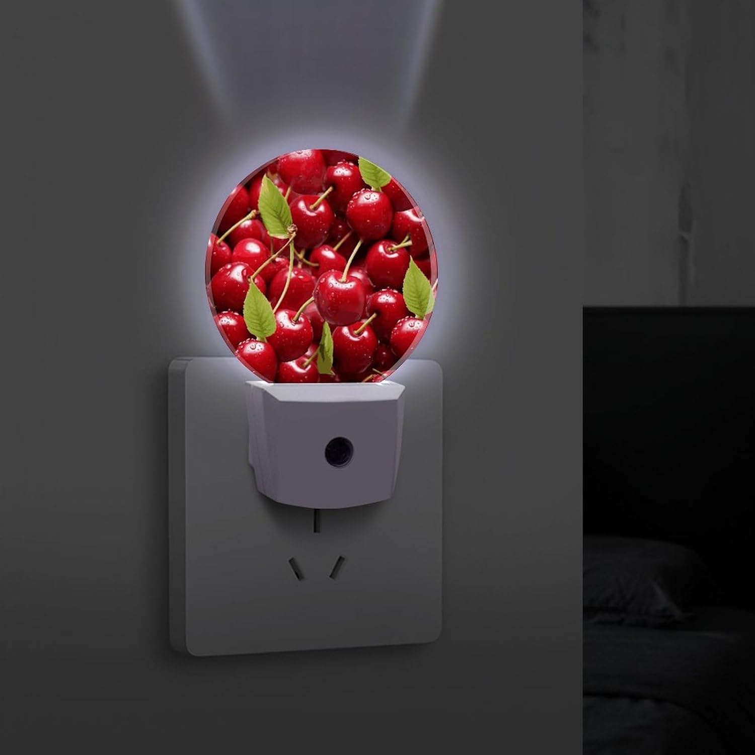 Red Cherries Decoration Night Lights Plug Into Wall image 4