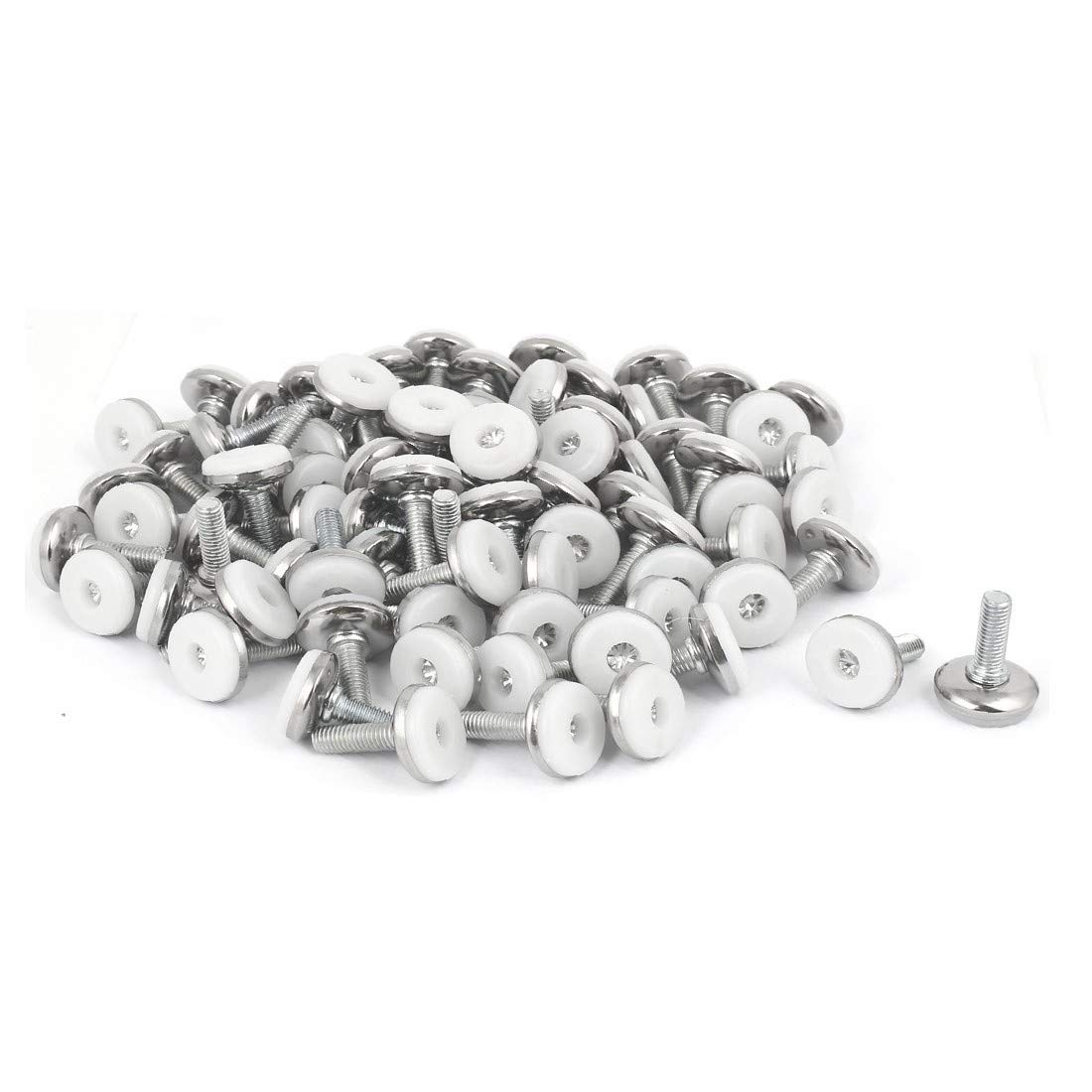 New Lon0167 Household Hardware Featured Adjustable Furniture Glide reliable efficacy Leveling Foot Mat M8x25mm 80pcs id 25c db