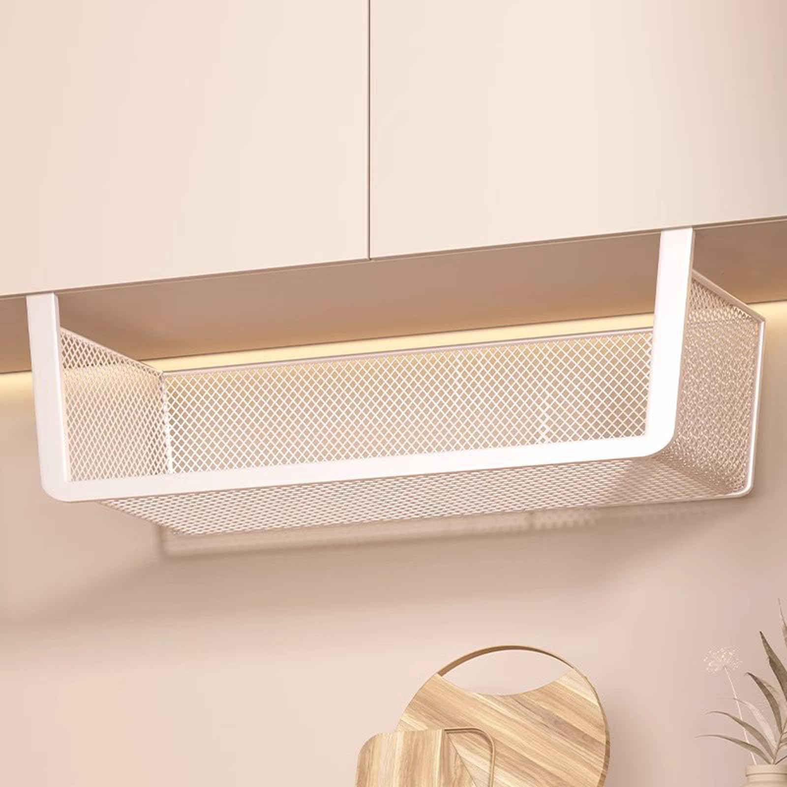 Unter Schrank HäNgekorb,HäNgekorb Regal,HäNgekorb Metall,Unterregal,HäNgender,Organizer,Mehrzweck,FüR KüChe,Schrank,SchuhschräNken Und KleiderschräNken