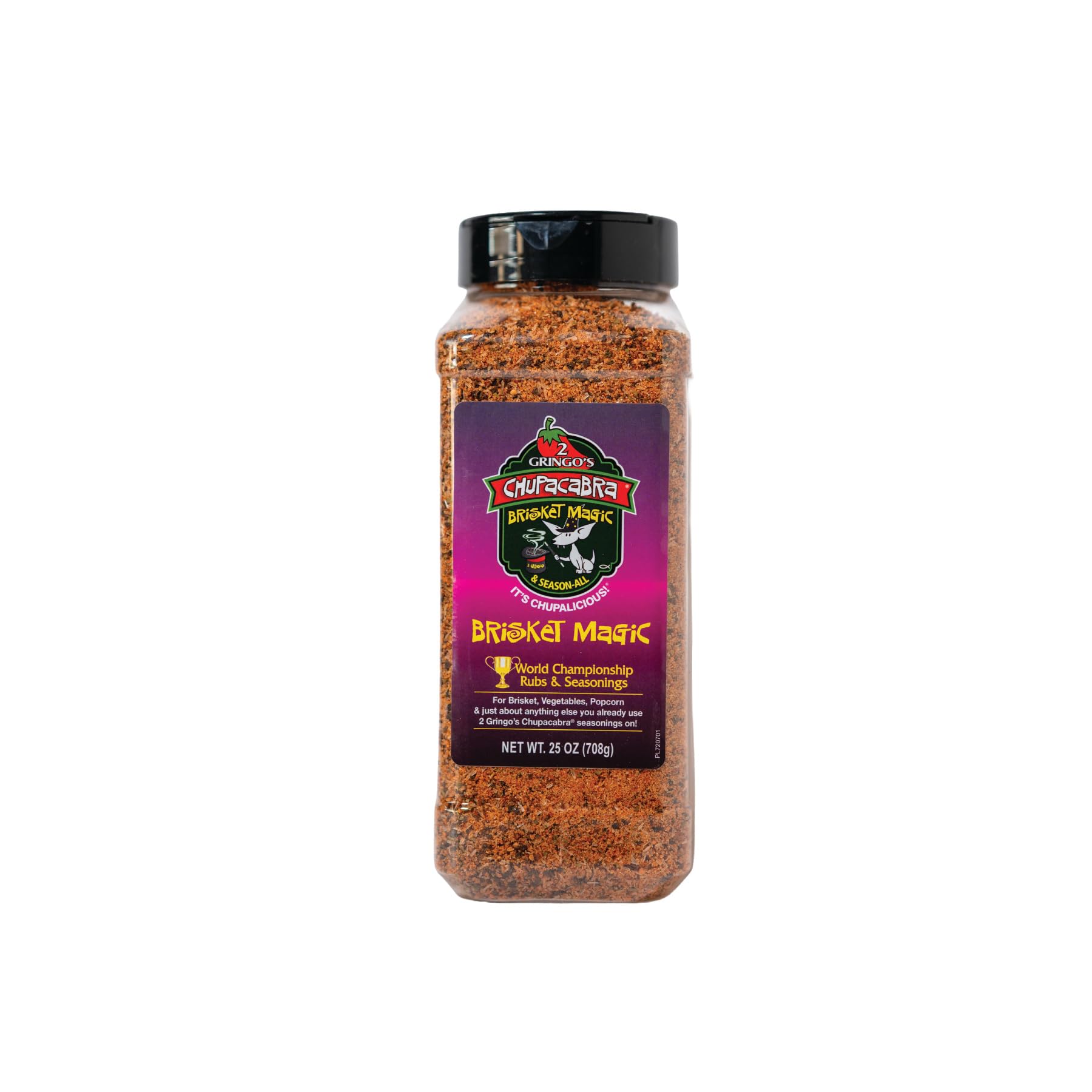 Amazon.com : 2 Gringos Chupacabra Brisket Magic Seasoning, 25