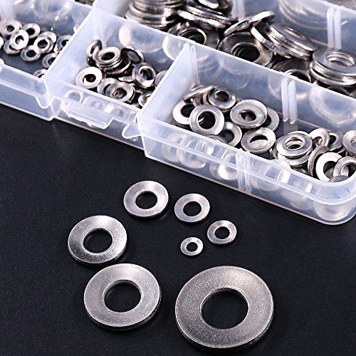 hilitchi 215-pcs m3 - m12 metric 304 stainless steel belleville spring washer assortment set