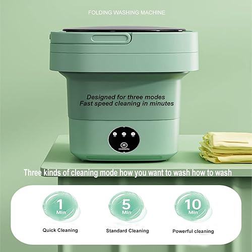 Miniatura 4 de Lavadora Portatil Plegable Foldable Bucket Washing Machine For Clothes Portable Underwear Or Small Items
