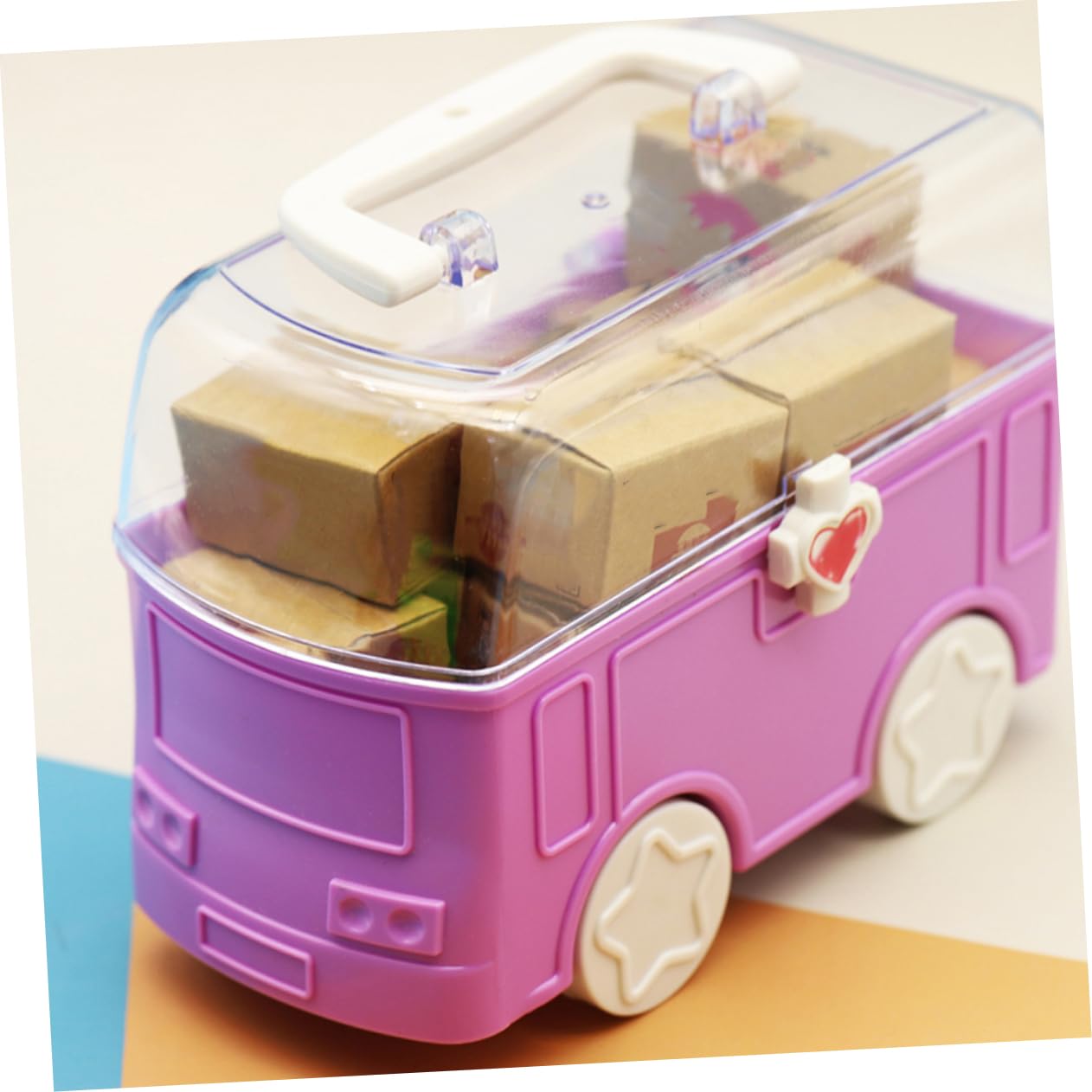 iplusmile 4 Pezzi Di Simulazione Di Auto Giocattolo Per Contenitori Per L'Organizzazione Di Giocattoli Contenitori Per L'Organizzazione Di Giocattoli Per Per