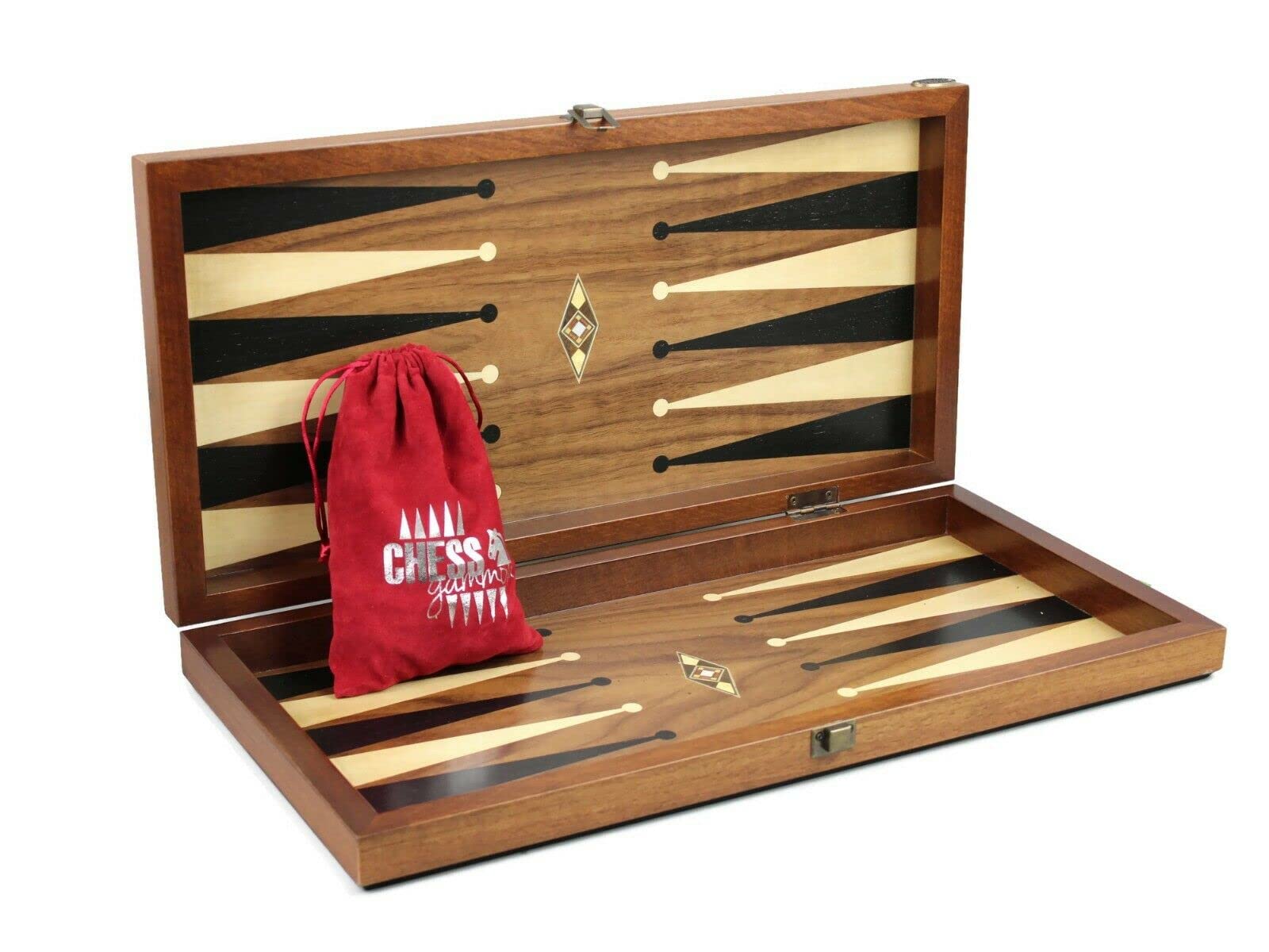 Helena Backgammon Set Woodland 20"