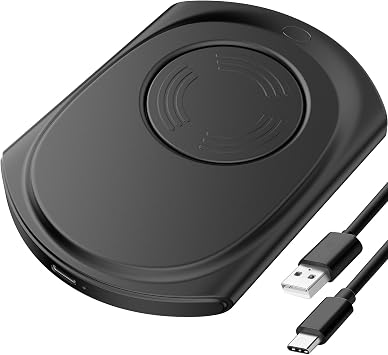 Mouse Jiggler, Ultra Slim, 20dB Quiet & Noiseless, Undetectable Mouse Mover Simulates Realistic Movement, Driver-Free Shaker for Keeping The PC Active and Secure